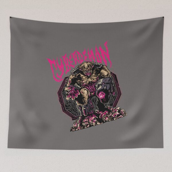 Item preview, Cyberdemon Gore Metal Monster Tee-60 designed and sold by MelanieRiedli.