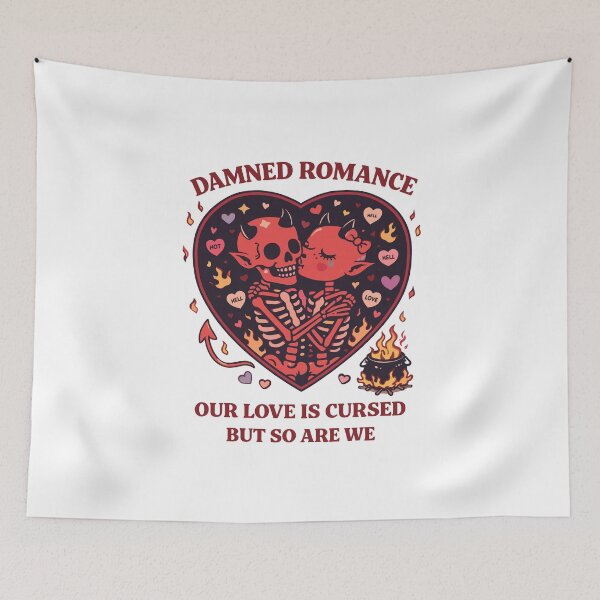 Item preview, Damned Romance Skeleton Kiss Poster designed and sold by Matinez Pink.