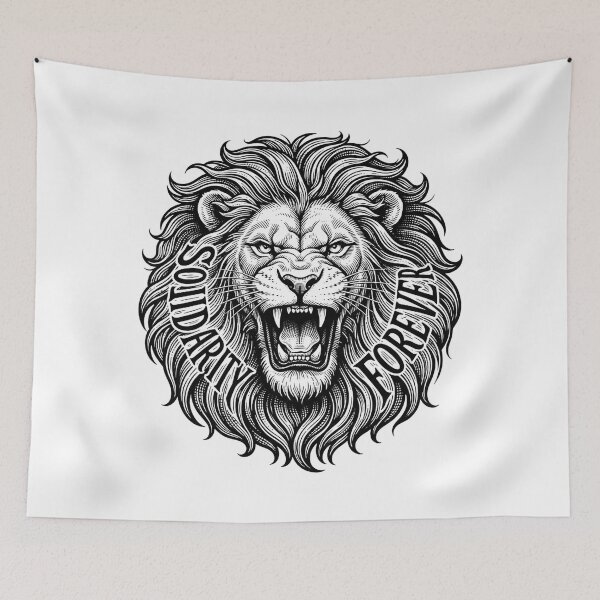 Item preview, Solidarity Forever Lion Anti Capitalist Socialist Quote    designed and sold by Owcomm.