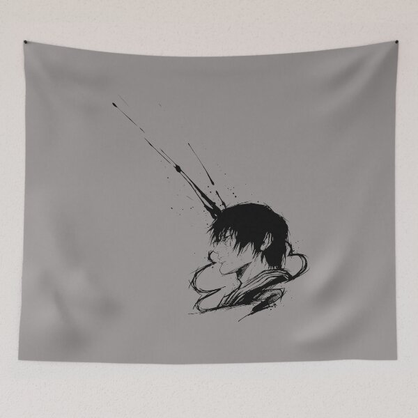 Item preview, Dark Scars Profile Sketch Manga Portrait Tee-63 designed and sold by PaulMedrzy.