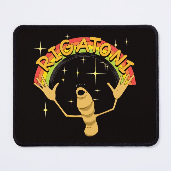 Item preview, Rigatoni Pasta Character Rainbow Sparkle Food Humor designed and sold by mokopuniarts.