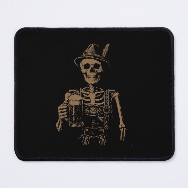 Item preview, Oktoberfest Skeleton Beer Cheers Drinking German Lederhosen Humor designed and sold by nryum.