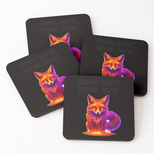 Item preview, Equal Game Equal Fame Fox Art designed and sold by mokopuniarts.