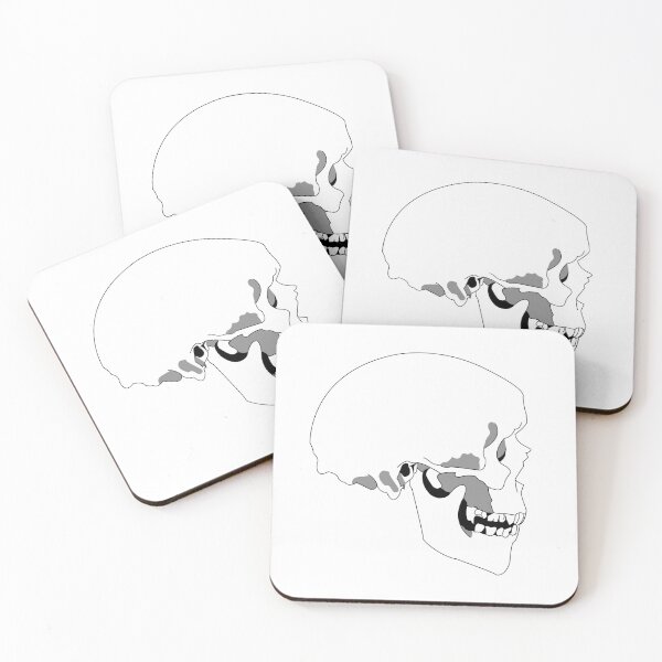Item preview, skull (b&w) designed and sold by ella walker illustrations.