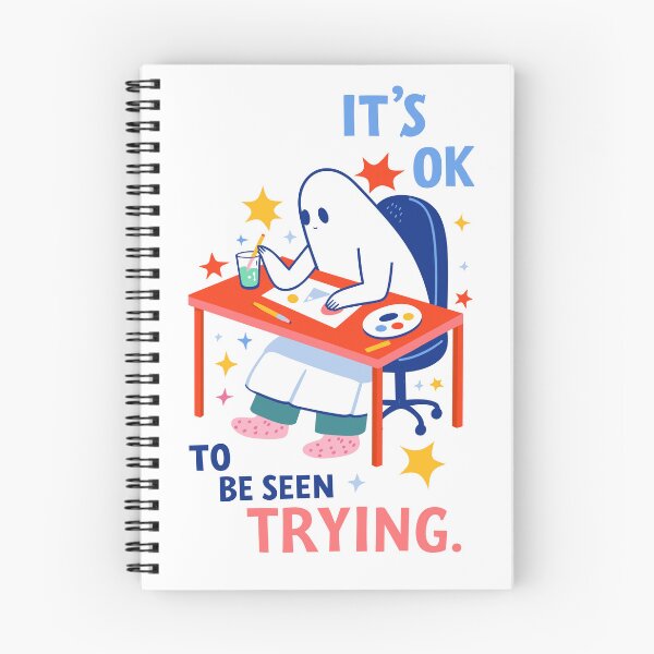 Item preview, It's OK To Be Seen Trying Ghost Poster designed and sold by Matinez Pink.