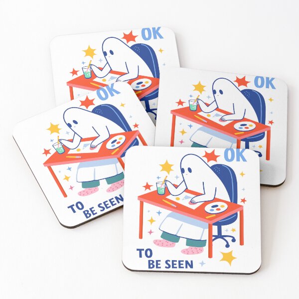 Item preview, It's OK To Be Seen Trying Ghost Poster designed and sold by Matinez Pink.