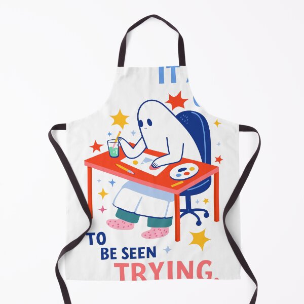 Item preview, It's OK To Be Seen Trying Ghost Poster designed and sold by Matinez Pink.