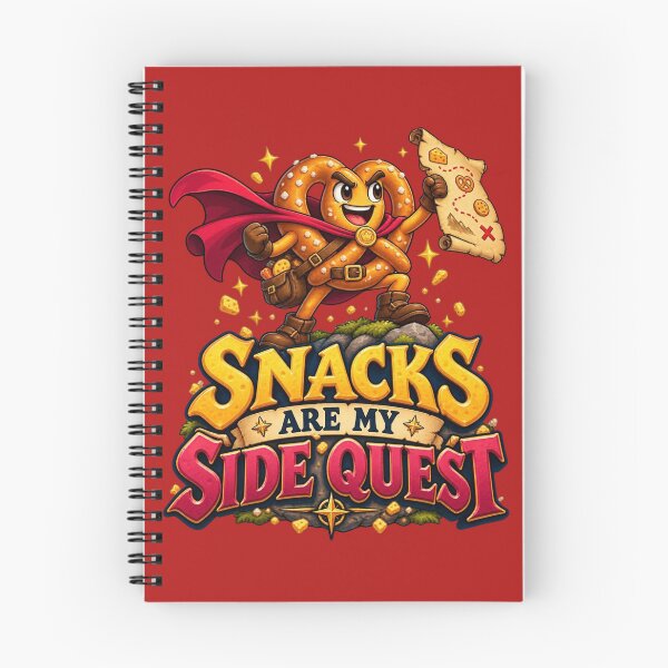 Item preview, Snacks Are My Side Quest Pretzel designed and sold by MH Digital Studio .