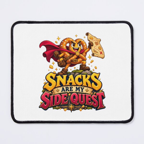 Item preview, Snacks Are My Side Quest Pretzel designed and sold by MH Digital Studio .