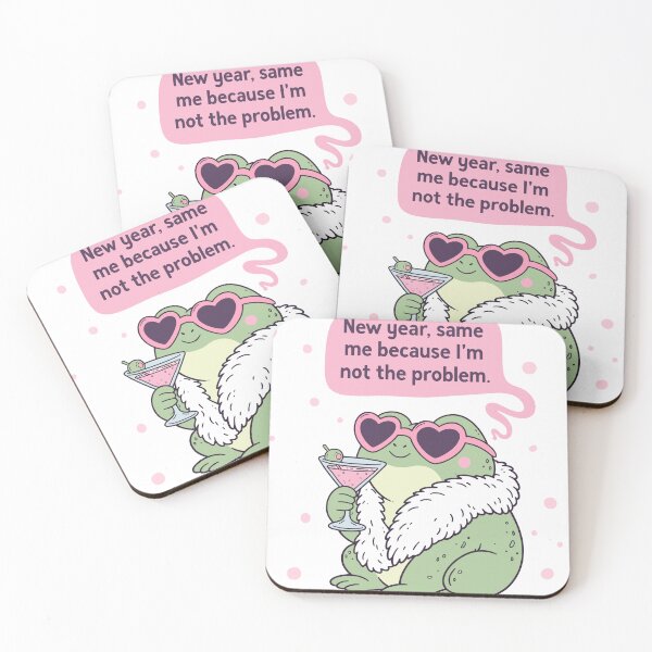 Item preview, New Year Same Me Frog Poster designed and sold by Matinez Pink.