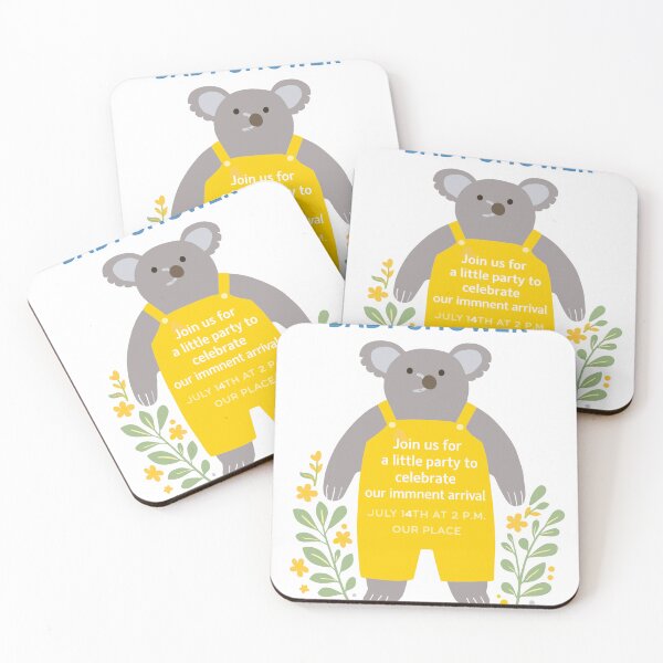 Item preview, Baby Shower Koala Invitation Poster designed and sold by Matinez Pink.