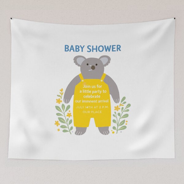 Item preview, Baby Shower Koala Invitation Poster designed and sold by Matinez Pink.