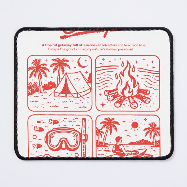 Item preview, Costa Camp Tropical Adventure Poster designed and sold by Matinez Pink.