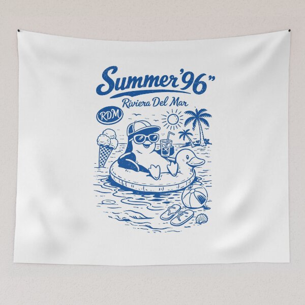 Item preview, Summer '96 Riviera Del Mar Penguin Poster designed and sold by Matinez Pink.