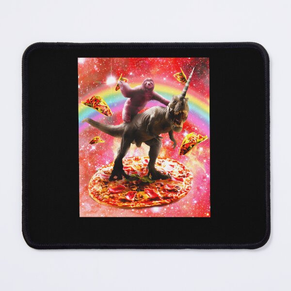 Item preview, Space-Sloth-Riding-Dinosaur-Unicorn---Pizza--Taco designed and sold by streibiweuberh.