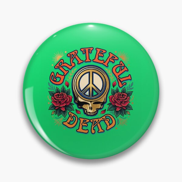 Item preview, Grateful Dead Peace Roses Design designed and sold by EarthToEverlas.
