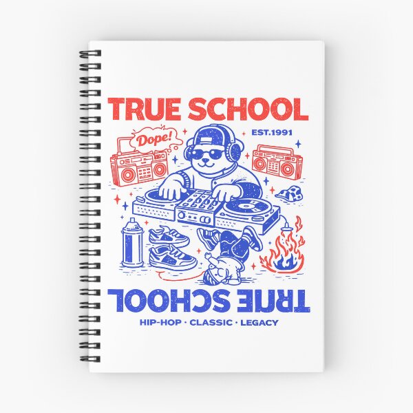 Item preview, True School DJ Bear Hip-Hop Poster designed and sold by Matinez Pink.