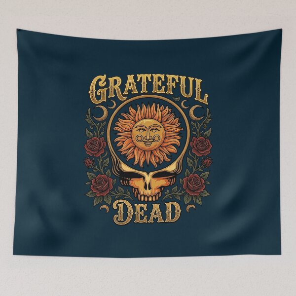 Item preview, Grateful Dead Sunflower Skull Design designed and sold by EarthToEverlas.