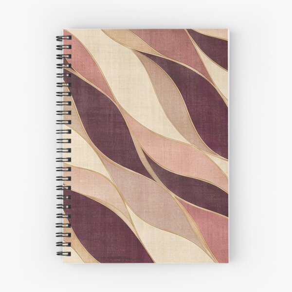 Item preview, Mauve Plum Cream Abstract Wavy Geometric Pattern designed and sold by Swanny's Custom T-shirt and Gift Designs.