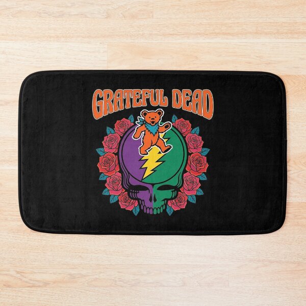 Item preview, Grateful Dead Lightning Skull Roses Circle designed and sold by EarthToEverlas.