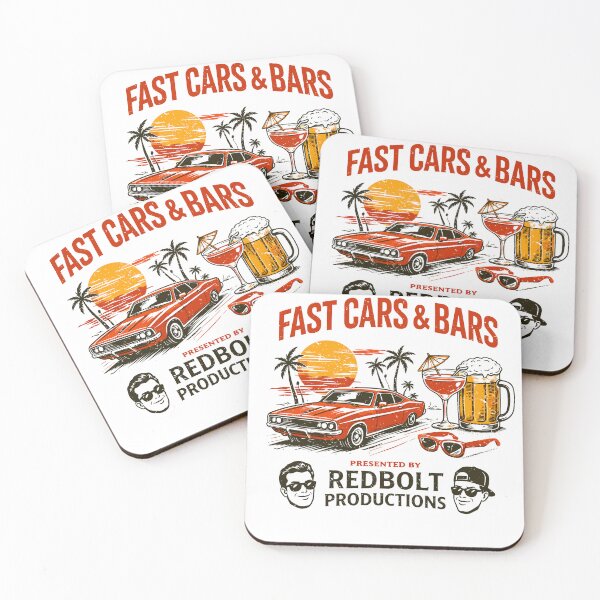 Item preview, Fast Cars & Bars Redbolt Poster designed and sold by Matinez Pink.