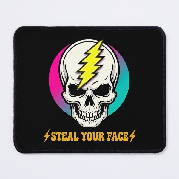 Item preview, Steal Your Face Pink Lightning Skull designed and sold by EarthToEverlas.