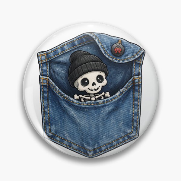 Item preview, Pocket Skeleton With Cozy Beanie Charm designed and sold by Mindful56.