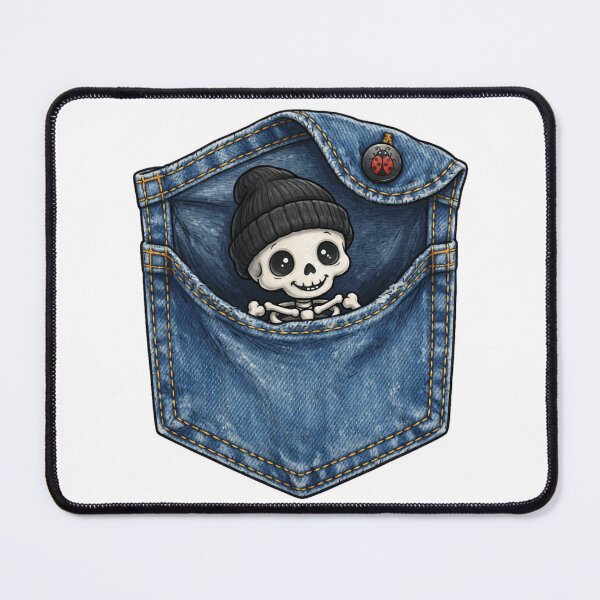 Item preview, Pocket Skeleton With Cozy Beanie Charm designed and sold by Mindful56.