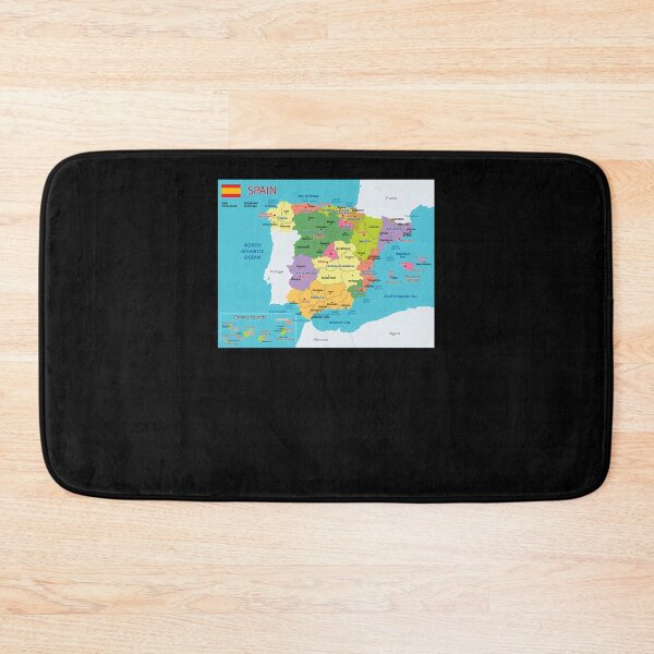 Item preview, Spain-Map-With-Regions-And-Main-Cities designed and sold by streibiweuberh.