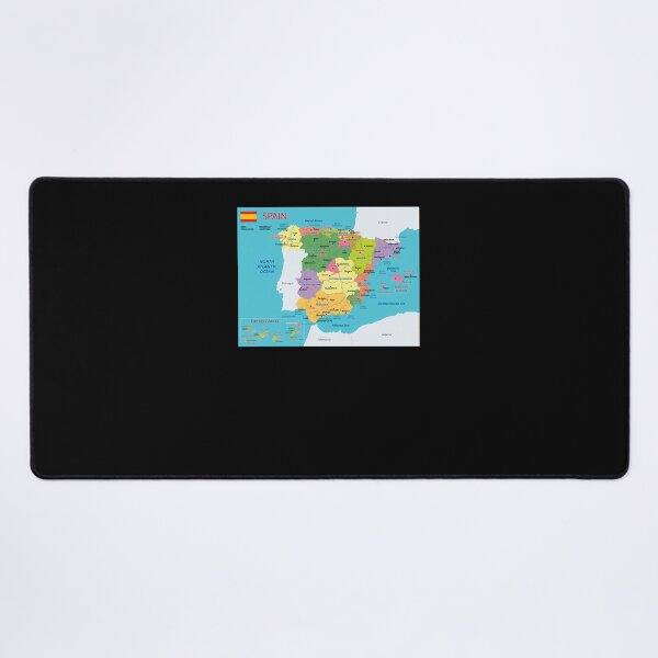 Item preview, Spain-Map-With-Regions-And-Main-Cities designed and sold by streibiweuberh.