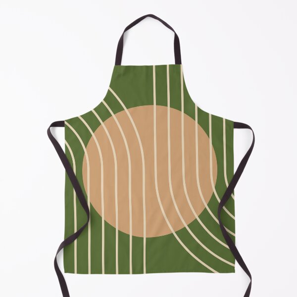 Item preview, Mid Century Modern Abstract Geometric Olive and Ochre designed and sold by nineFlorals.