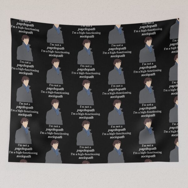 Item preview, Sherlock Bbc - I'M Not A Psychopath designed and sold by Rowephoeniart.