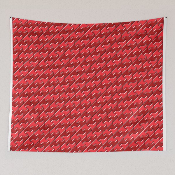 Item preview, Bubble houndstooth, red and redder designed and sold by mntimg.