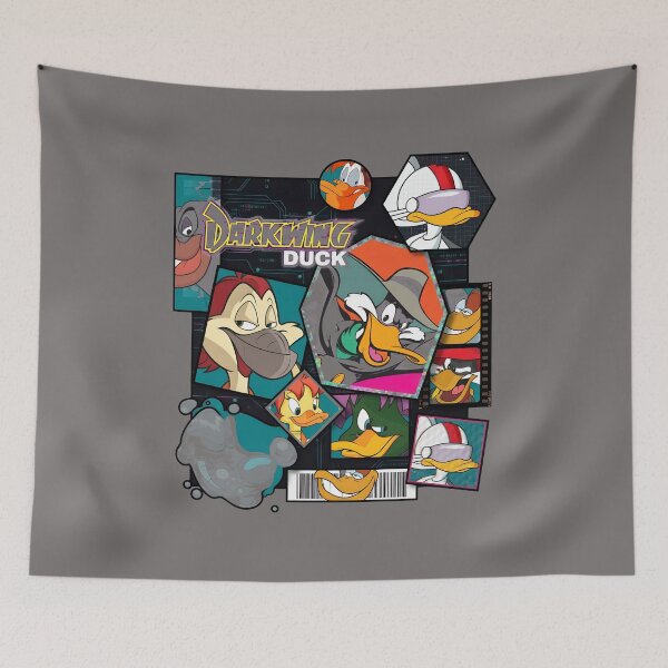 Item preview, Darkwing Duck Character Roster Collage T-Shirt-81 designed and sold by NicoKast.