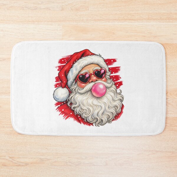 Item preview, Bubblegum Santa with Heart Sunglasses for Christmas designed and sold by skyartdesign.