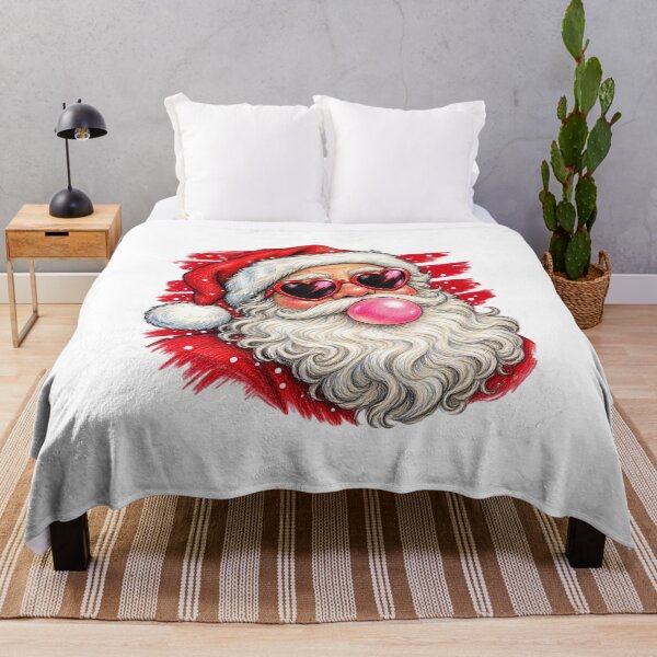 Item preview, Bubblegum Santa with Heart Sunglasses for Christmas designed and sold by skyartdesign.