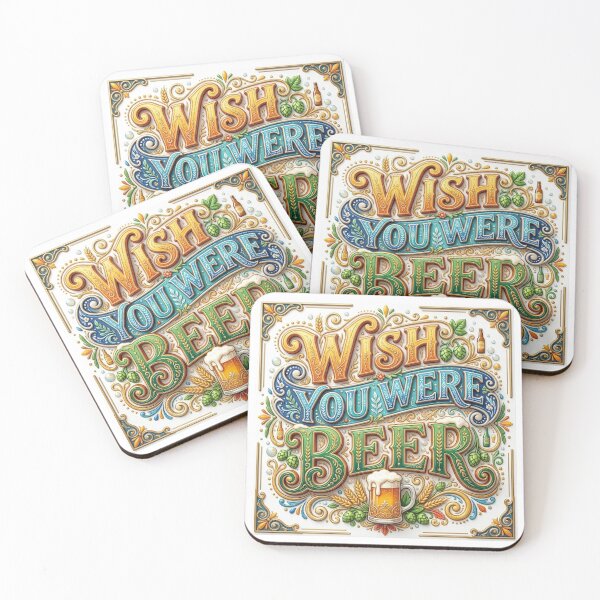 Item preview, WISH YOU WERE BEER designed and sold by likbatonboot.
