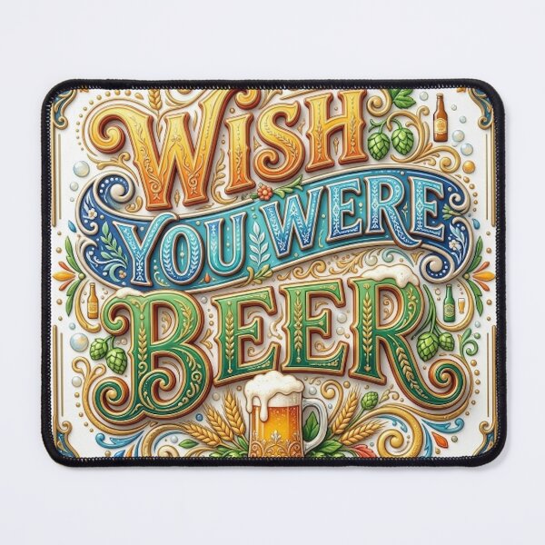 Item preview, WISH YOU WERE BEER designed and sold by likbatonboot.