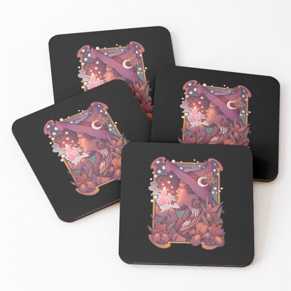 Item preview, Whimsical Autumn Witch With Magic Crystal Art designed and sold by RobertMEgan.