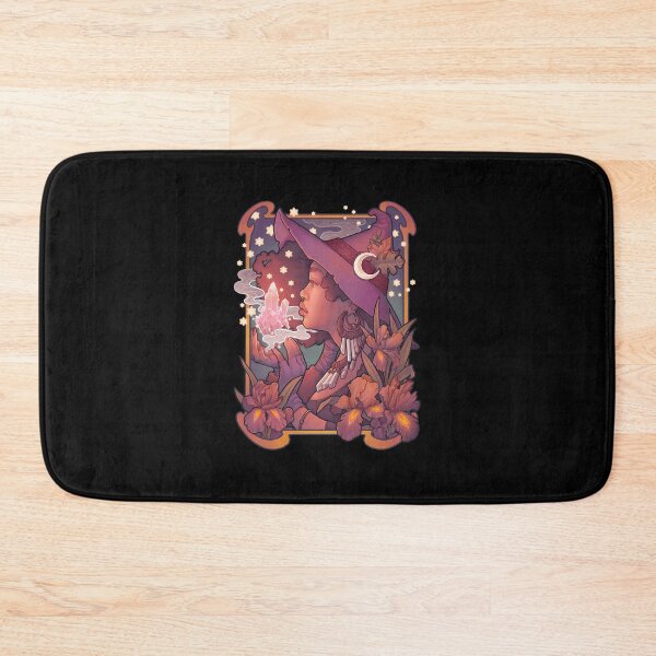 Item preview, Whimsical Autumn Witch With Magic Crystal Art designed and sold by RobertMEgan.