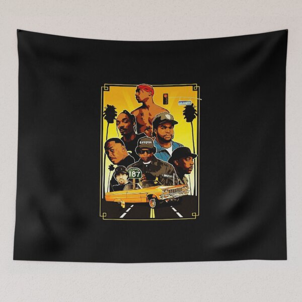 Item preview, West Coast 90s Hip Hop Legends Montage Art designed and sold by ajengjung.
