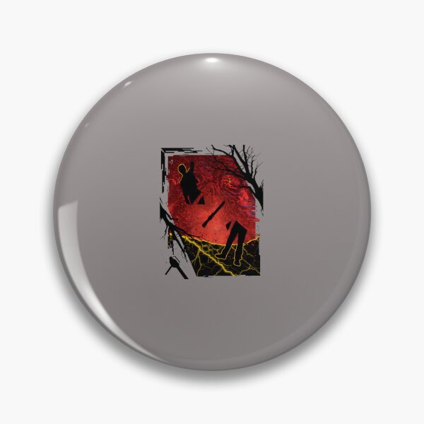 Item preview, Chainsaw Hand Hero Silhouette Over Demon-47 designed and sold by EmreKar.