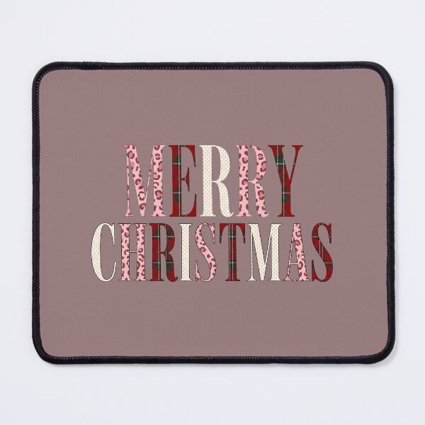 Item preview, Merry Christmas Serif Letters in Leopard and Tartan designed and sold by inkaylindesign.
