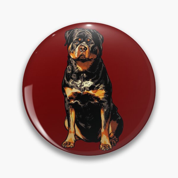 Item preview, Pop Art Rottweiler Comic Style Halftone Dog Illustration designed and sold by Terry Bain.
