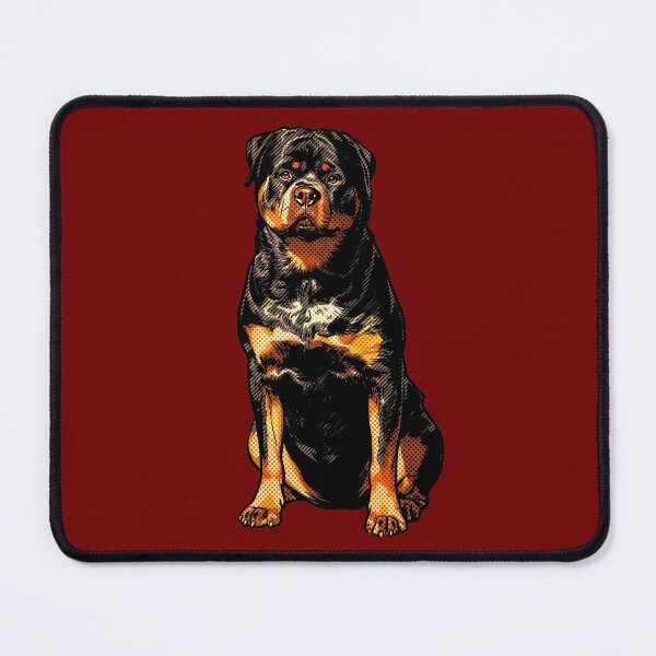 Item preview, Pop Art Rottweiler Comic Style Halftone Dog Illustration designed and sold by Terry Bain.