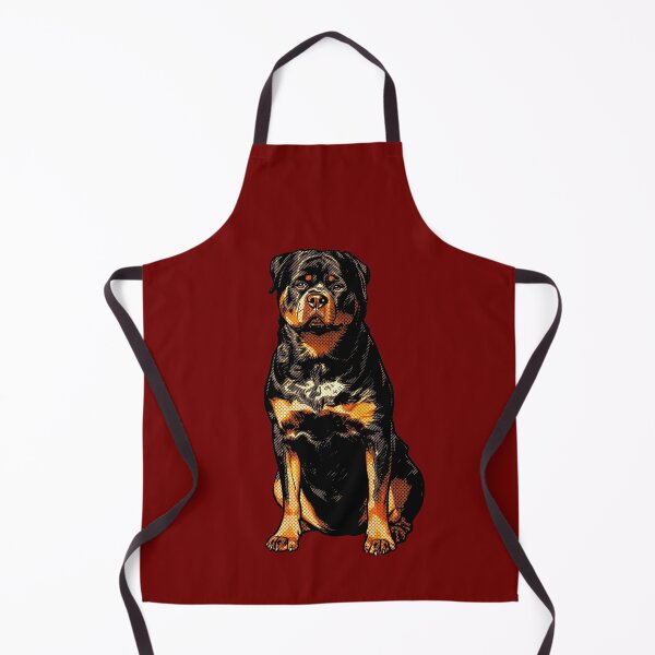 Item preview, Pop Art Rottweiler Comic Style Halftone Dog Illustration designed and sold by Terry Bain.