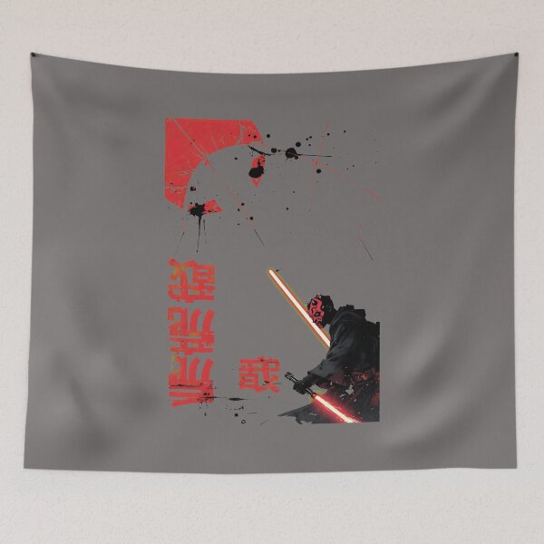 Item preview, Darth Maul Japanese Print Red Lightsaber Sith-30 designed and sold by NicoKast.
