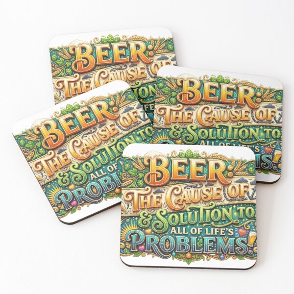 Item preview, BEER: THE CAUSE OF & SOLUTION TO ALL OF LIFE'S PROBLEMS designed and sold by likbatonboot.