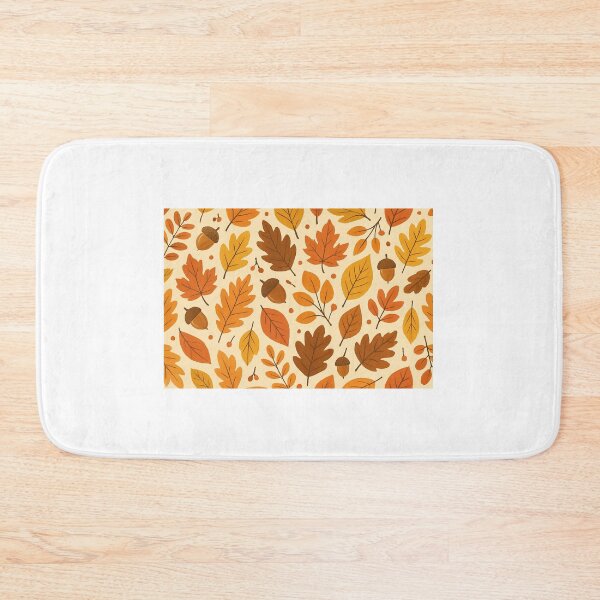 Item preview, Autumn pattern featuring yellowing leaves and pine cones. designed and sold by Aknafi.
