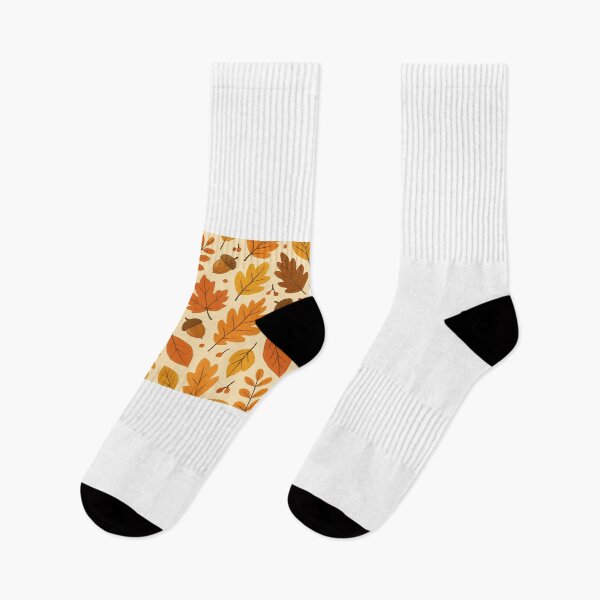Item preview, Autumn pattern featuring yellowing leaves and pine cones. designed and sold by Aknafi.